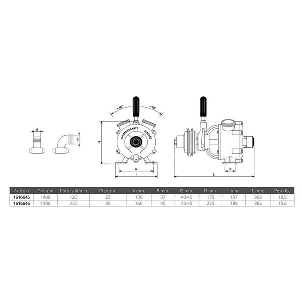 Liverani Pumpe Nautic 40 F Gylden