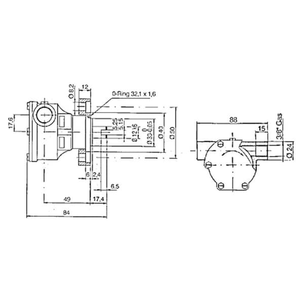 Ancor Itseimevä Pumppu St135 13-28lt/min 3/8´´ Kultainen