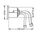 Miniatyrbild 2 av 2: Plastimo Kromad Rund Locklock Med Mixer Silver