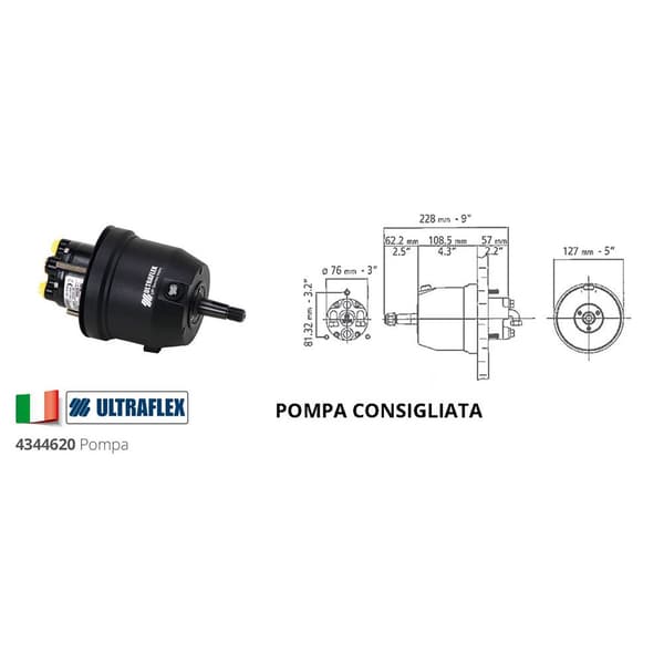 Ultraflex Sidemonteret Cylinder Uc68-obs Søvfarvet