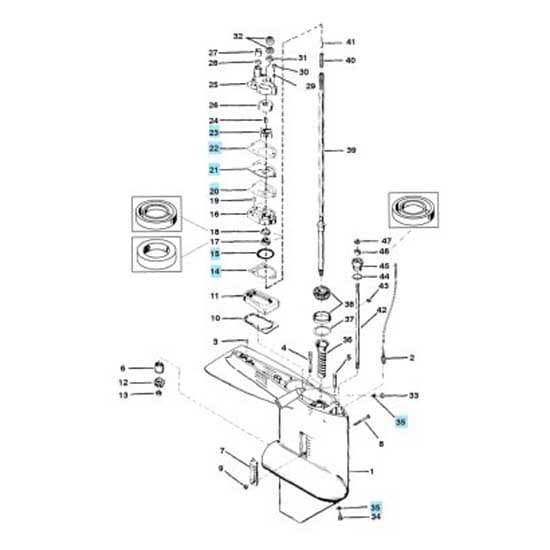 Sierra Mercury Engines Vattenpumpset 18-3207 Silver