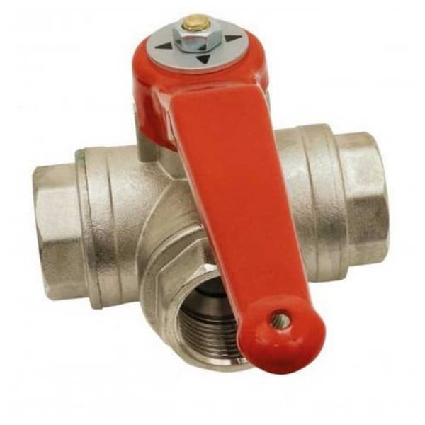 Oem Marine Kvinde Pn40 3 Vej T Bold Ventil Gylden 1/2´´