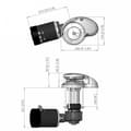 Miniatyrbillede 3 af 3: Maxwell Ankerspil Only Gypsy Rc10-8 12v 1000w 100tdc Cw Søvfarvet
