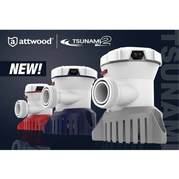 Attwood Lænsepumpe Tsunami Mk2 T800 42l/min  114 x 101 x 96 mm
