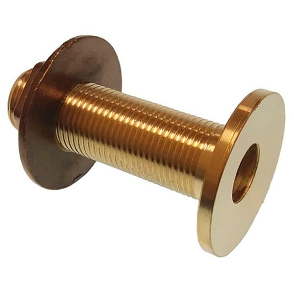 Goldenship Fladt Hoved Messing Gennem Skrog Gylden 1 1/4´´
