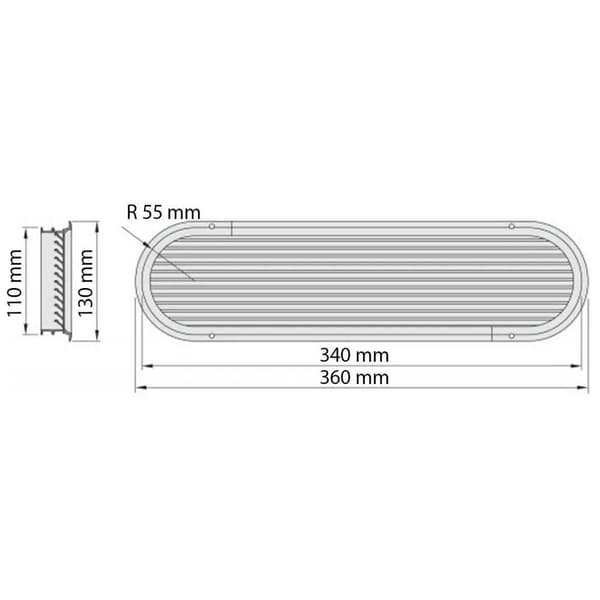 Vetus Luft Ventilatoren Asv Søvfarvet 300 mm
