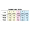 Miniatyrbillede 3 af 3: Nuova Rade Boks Storage Case Hvid 545 x 245 x 121 mm