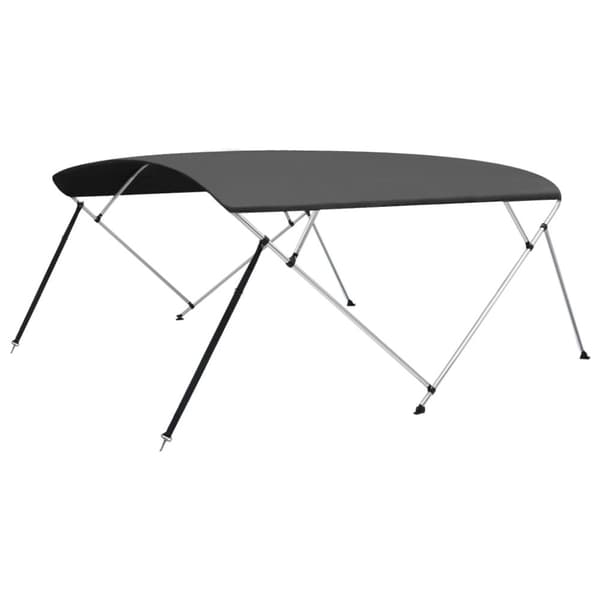 biminitop med 4 buer 243x(230-244)x137 cm antracitgrå