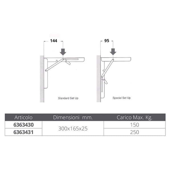 Marine Town Borde Foldestøtte I Rustfrit Stål 150kg Søvfarvet 300 x 165 x 25 mm