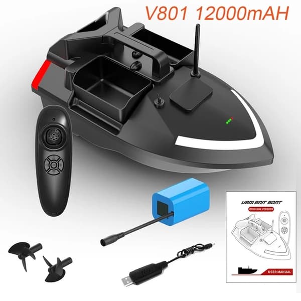 GPS Kalastus Syötti Vene, 500m Kauko-ohjaus, Kaksoismoottori, V020 GPS 5200mAh