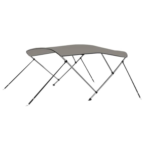 biminitop med 3 buer 183x140x137 cm grå
