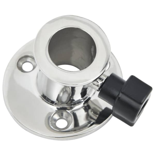 vidaXL Bimini rund bunn for 26 mm rør 2 stk rustfritt stål