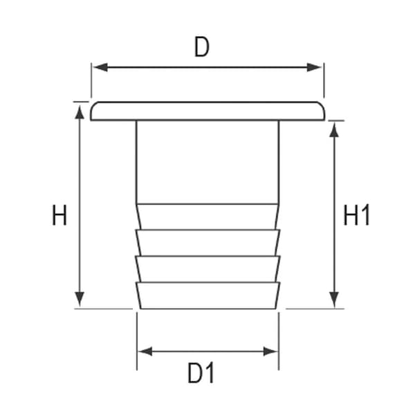 Nuova Rade Dækhætte Water Deck Filler Reinforced Pa Hvid 38 mm