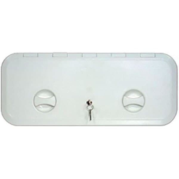 Goldenship Inspektionsluge Med Nøgle Gs31258 Hvid 25 x 60 cm