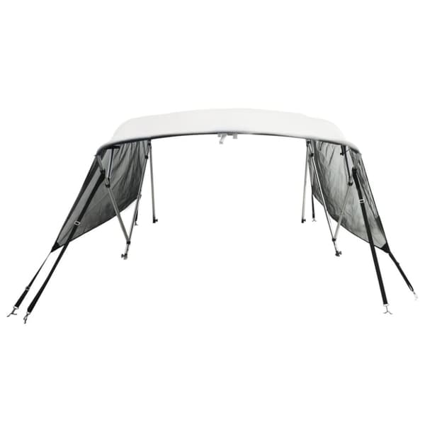 Bimini-toppi verkkoseinillä, 3 tankoa, 183x(154-167)x137 cm