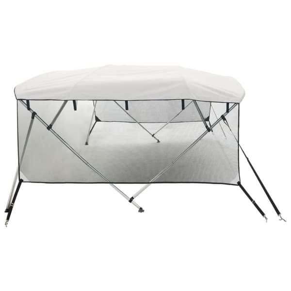 Bimini-toppi verkkoseinillä, 3 tankoa, 183x(170-182)x137 cm