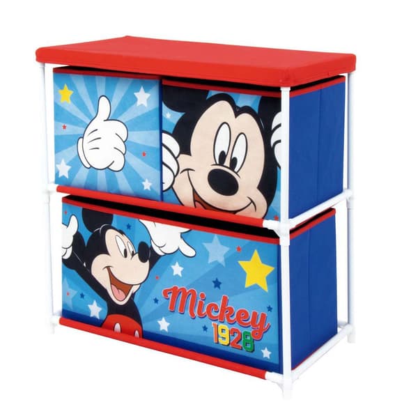 Disney Låda Mickey Förvaringshylla 3 Flerfärgad
