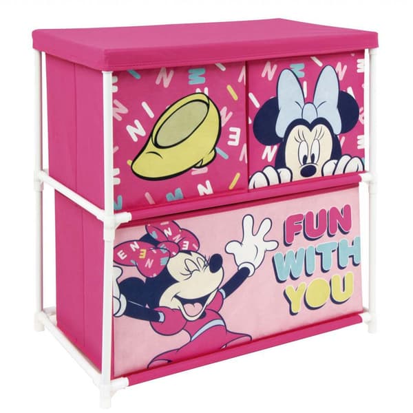 Disney Låda Minnie Förvaringshylla 3 Rosa