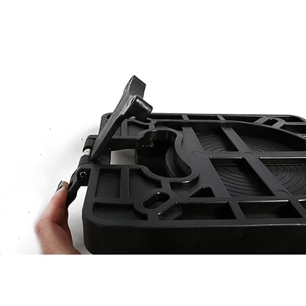 Pike N Bass Swivel Plate Pvc Tray Sort 170 x 170 mm