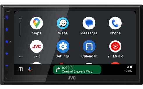 JVC KW-M595DBT, Sort, 22 W, 20 - 20000 Hz, 4 ohmia (O), NTSC, PAL, AAC, FLAC, MP3, WAV, WMA, WMA