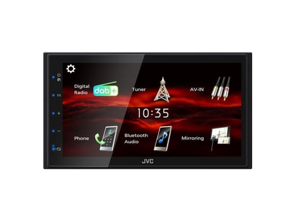 JVC KW-M180DBT, sortering, 180 W, 45 W, 20 - 20000 Hz, 4 ohm (O), AAC, FLAC, MP3, WAV, WMA