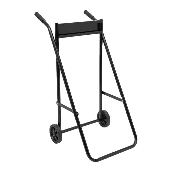Utombordsmotorvagn, hållbar kallvalsad stål, hopfällbar design,Svart