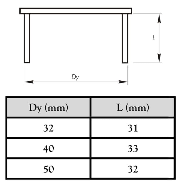 Vit avloppsplugg 40 mm