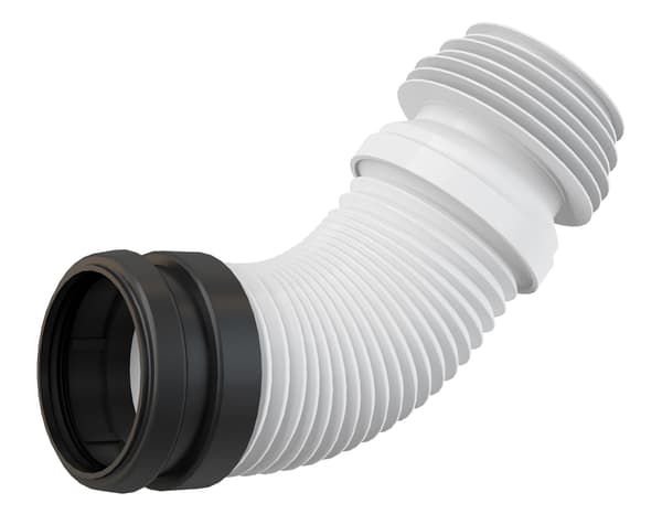 Fleksibel toiletforbindelse harmonika 90/110 mm til ramme