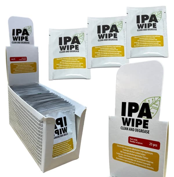 IPA Avfettningsservetter | Paket med 25 st