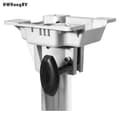 Miniatyrbillede 3 af 4: Bådsæde Pedestal, Justerbar Højde, Holdbar Aluminium, Låsemekanisme