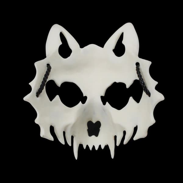 Japanilainen lohikäärmejumala ihmissusinaamio - Halloween Cosplay Animal Skeleton Mask - Resin Unisex Party Stage Show Mask