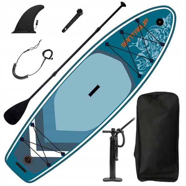 SUP-sæt 300x85x12cm op til 180kg 3-PERSONER Familie + TILBEHØR XXXL