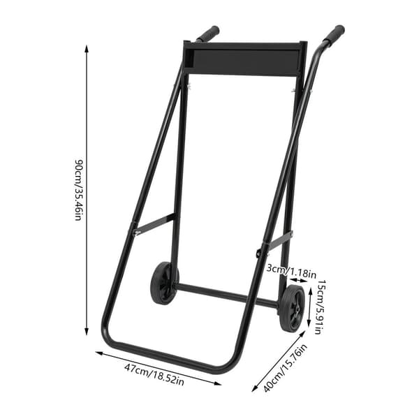 Udenbordsmotorvogn, Heavy Duty, Sammenklappelig,sort