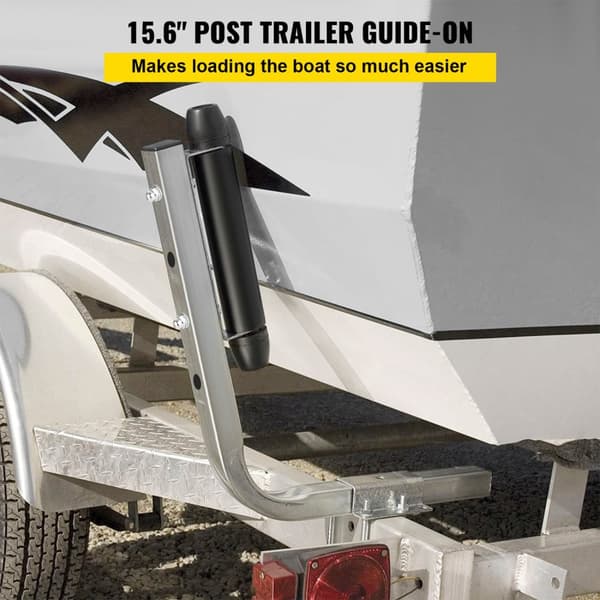 Tungt-Last Bådtrailer Guide-ons - Galvaniseret Stål, Justerbar Bredde, 13 Ruller & Monteringdele Inkluderet