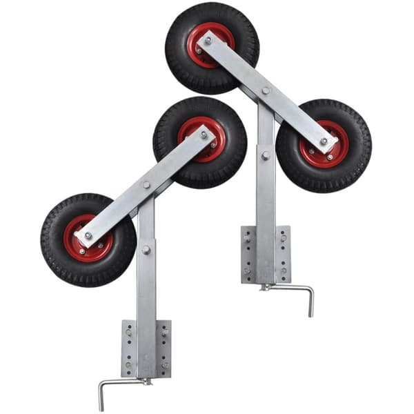 Bådtrailere - Living stævnstøttesæt med dobbelthjul til bådtrailer 2 stk. 59-84 cm