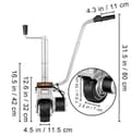 Miniatyrbild 7 av 7: 350W 12V 5000lbs dragkapacitet 22 fot/min elektrisk släpvagn med 8" däck, säker och stabil, lätt att installera