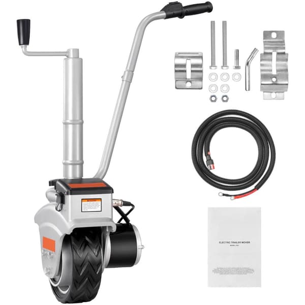 350W 12V 5000lbs dragkapacitet 22 fot/min elektrisk släpvagn med 8" däck, säker och stabil, lätt att installera