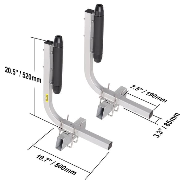 Bådtrailer Guide, Justerbar Bredde, Galvaniseret Stål, To Installationsmetoder,L