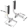 Miniatyrbillede 2 af 2: Bådtrailer Guide, Justerbar Bredde, Galvaniseret Stål, To Installationsmetoder,L