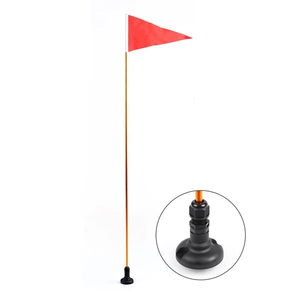 Kayak Säkerhetsflaggkit, Sammanfallande Flagga, Hållbar Röd Banner,Som bild