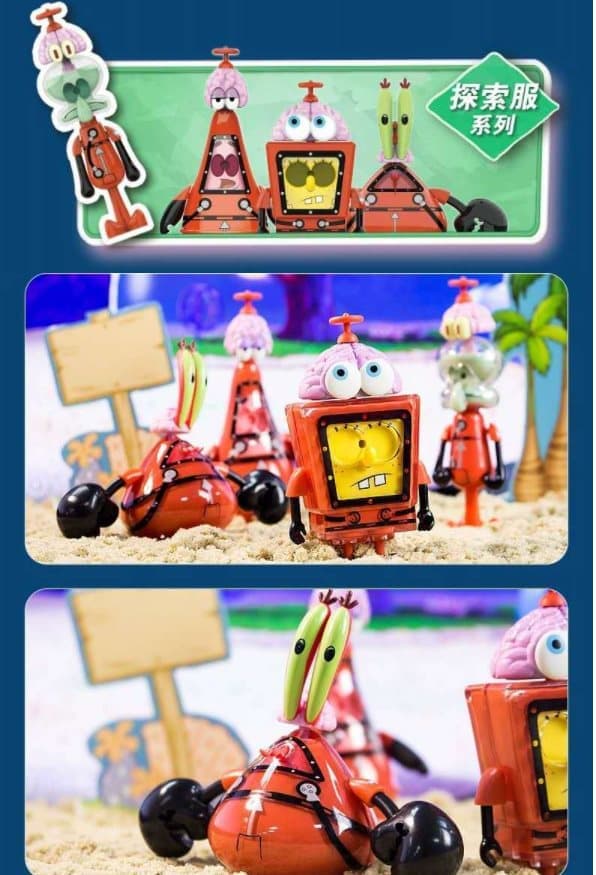 SvampBob Figurer Spongebob Squarepants Blind Box julklappar 8-10CM