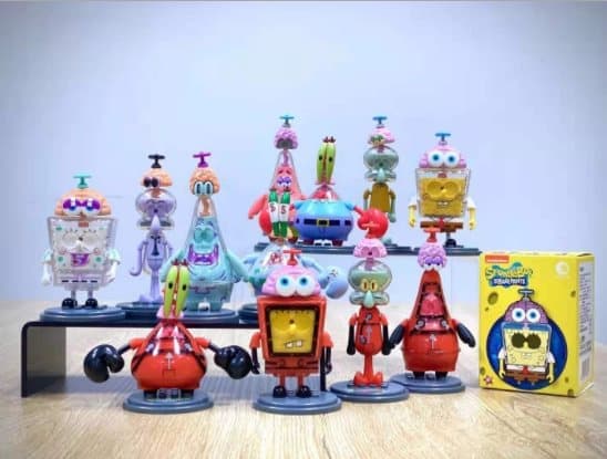SvampBob Figurer Spongebob Squarepants Blind Box julklappar 8-10CM