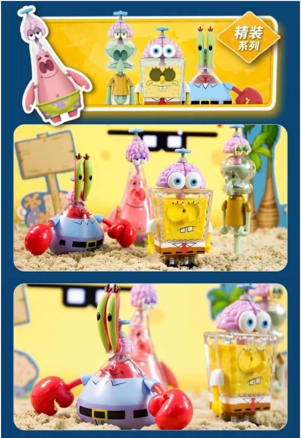 SvampBob Figurer Spongebob Squarepants Blind Box julklappar 8-10CM