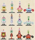 Miniatyrbild 1 av 11: SvampBob Figurer Spongebob Squarepants Blind Box julklappar 8-10CM