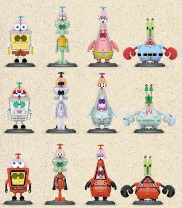 SvampBob Figurer Spongebob Squarepants Blind Box julklappar 8-10CM
