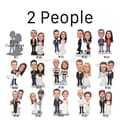 Miniatyrbild 2 av 2: Anpassad Bobblehead Figur, Helt Anpassad, Polymerlera, 15 - 25 cm,2 personer, 5.9in(mini)-15cm