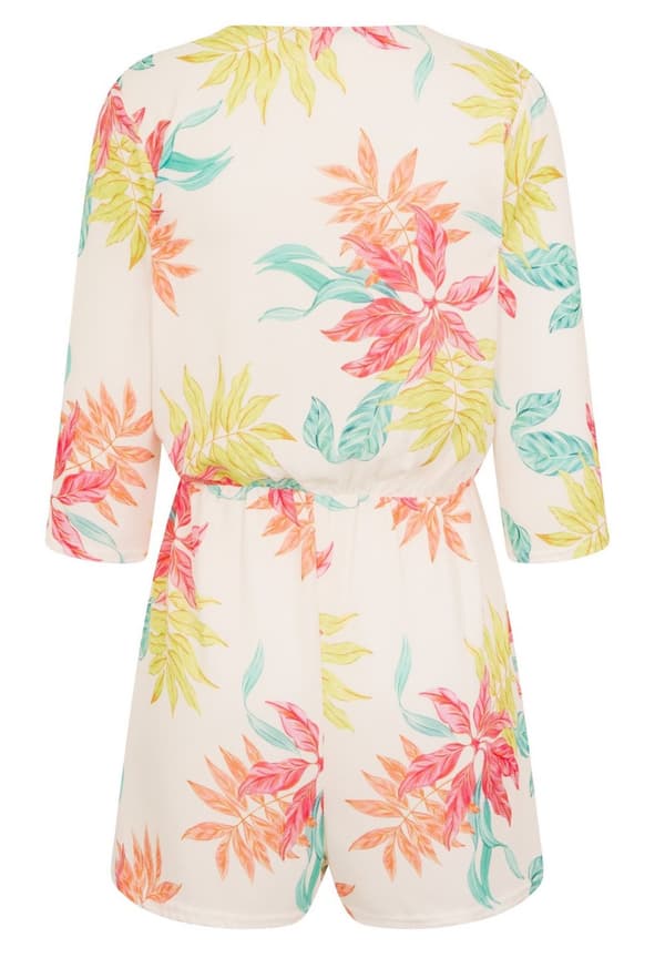 Girls On Film Womens/Ladies Disturbia Neon Palm Playsuit