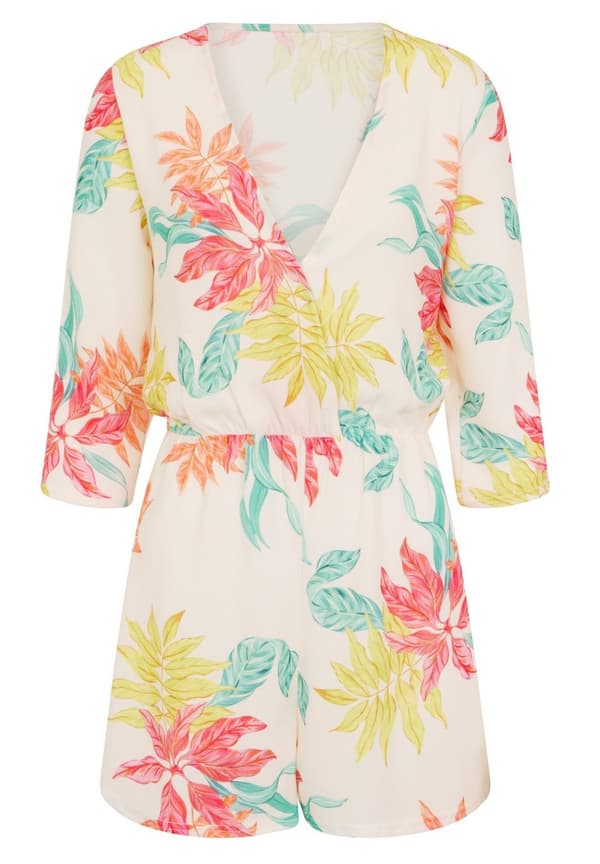Girls On Film Womens/Ladies Disturbia Neon Palm Playsuit
