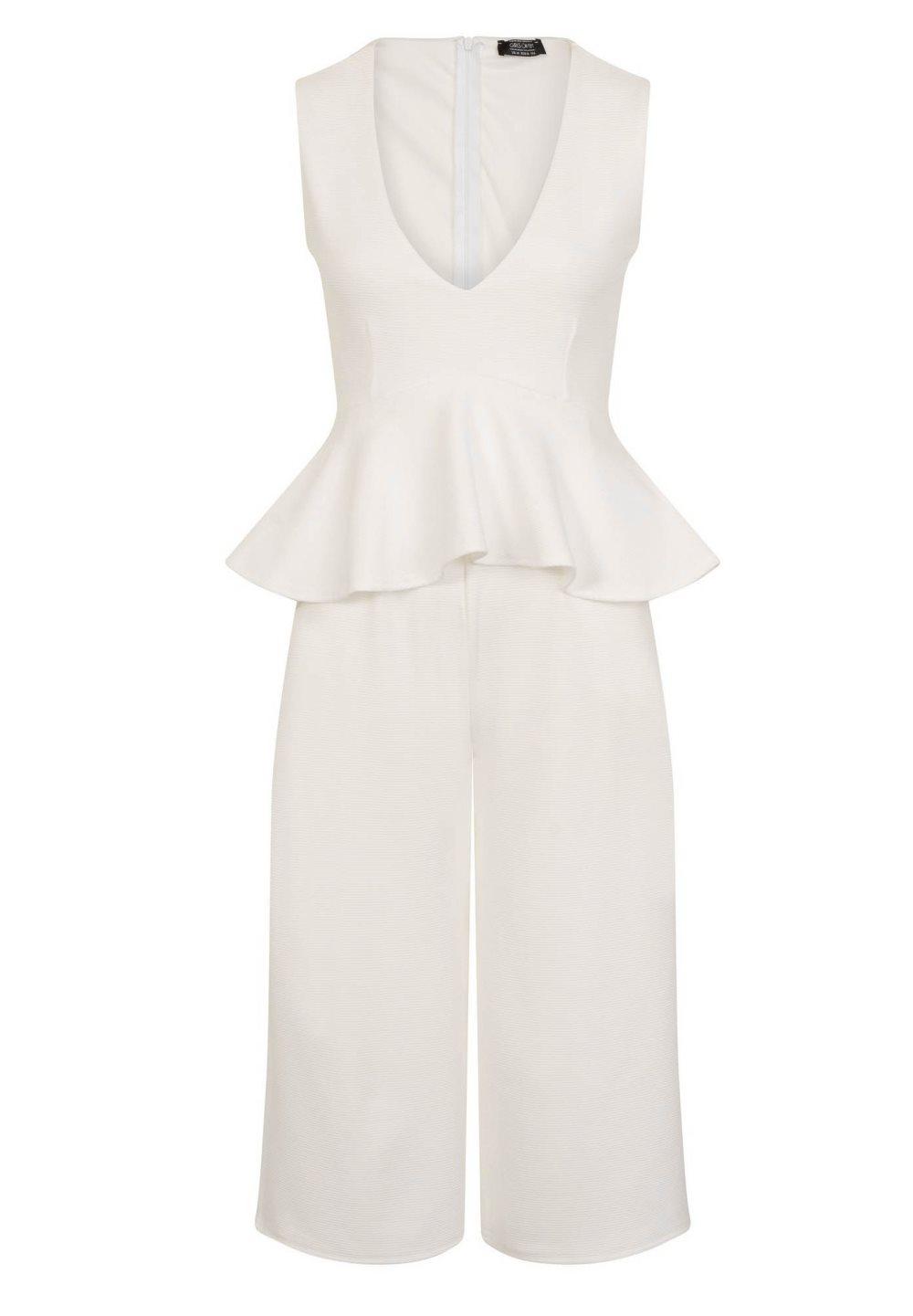 Girls On Film Kvinnor/Damer Jamal Peplum Plunge Jumpsuit