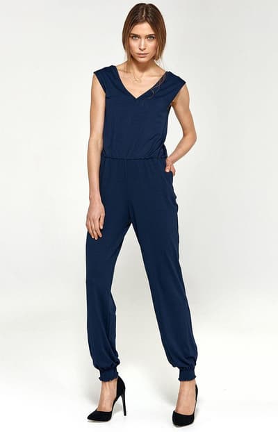 Coverall med halskæde KM07, Navy Blue, 38